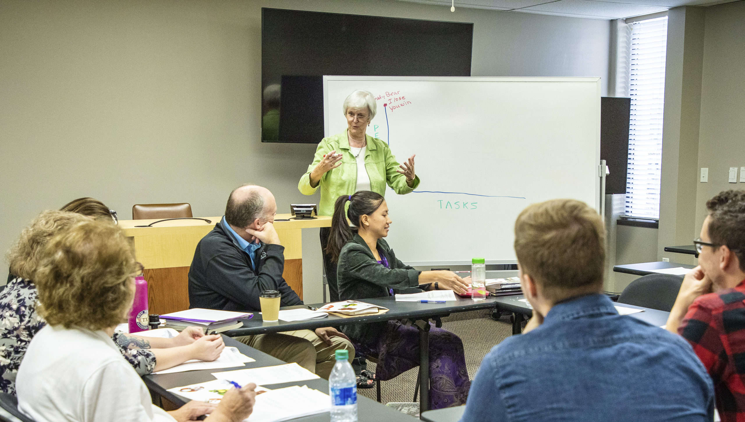 Dr. Baker teaching a class